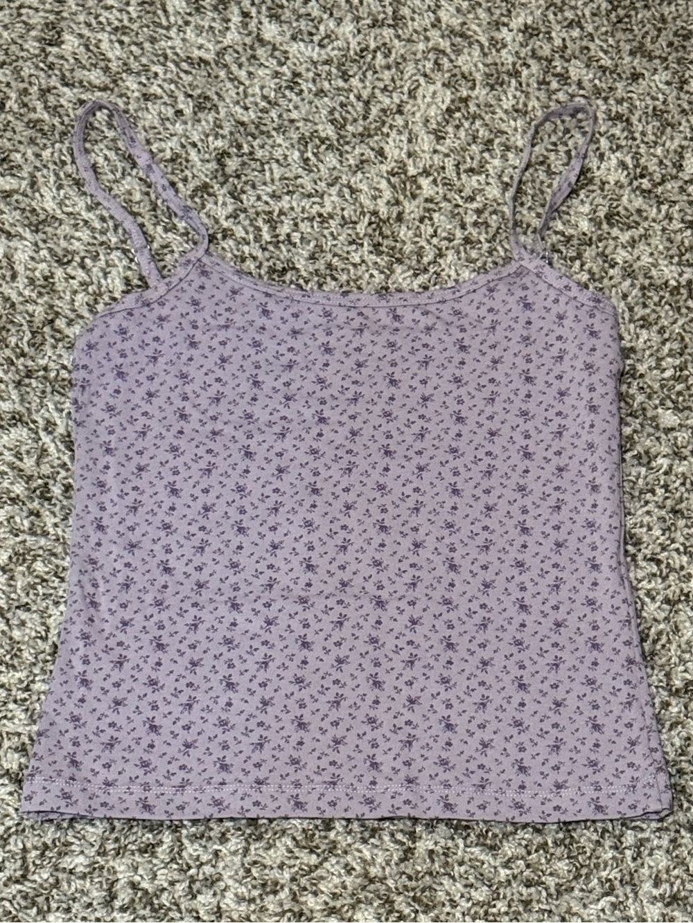 NWT | Brandy Melville | Skylar Floral Tank in Lavender | O/S | Made in Italy ๐ฎ๐น